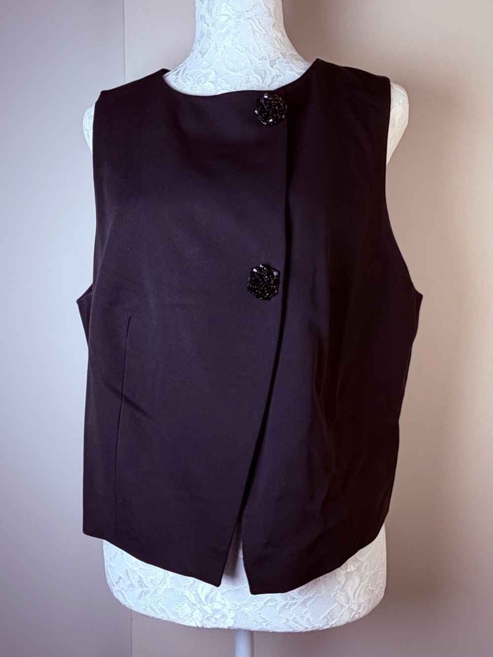 H&M Black Lined Jacket with White Brand Tag